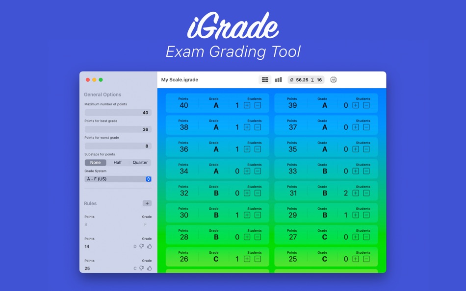 #1. iGrade (macOS) 由: Bastian Roessler