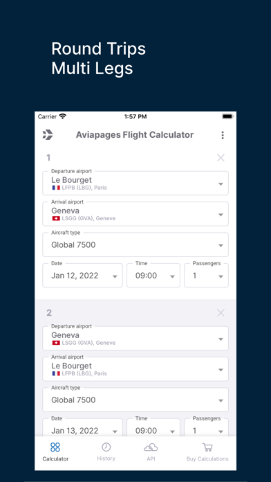 Flight Time Calculator Screenshot