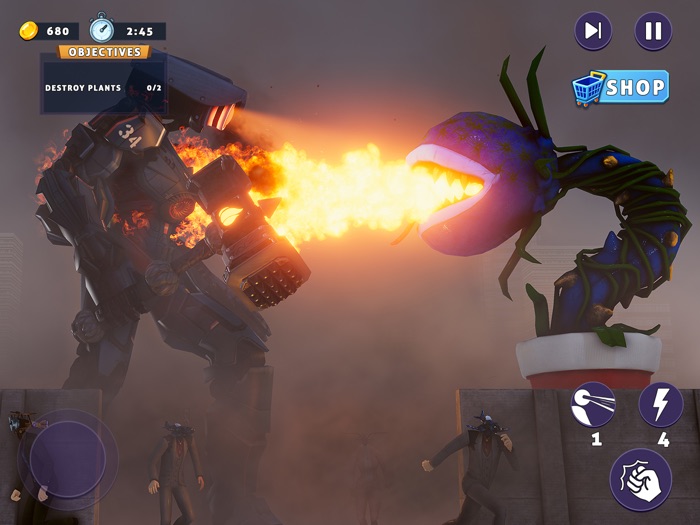 Toilet Monsters Vs Plants Hero