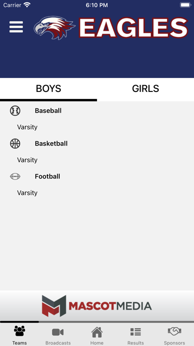 East Wake Athletics Screenshot