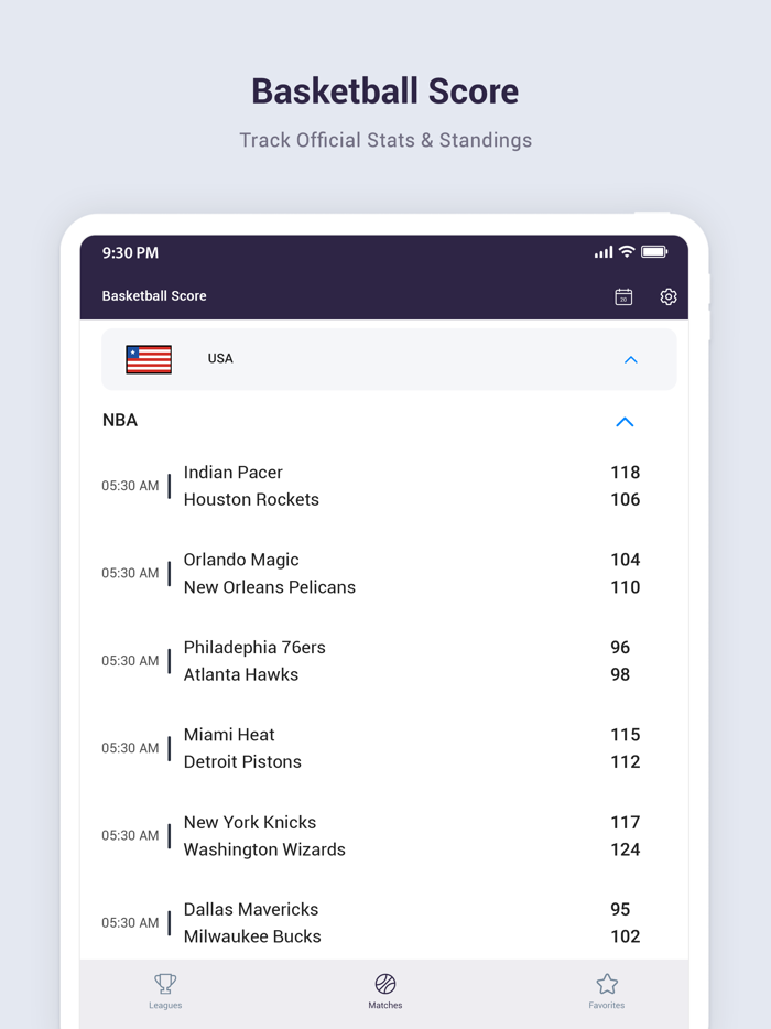 Live Basketball Score