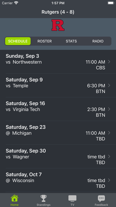 New Brunswick Football Screenshot