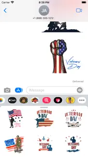 happy veterans day stickers iphone screenshot 3