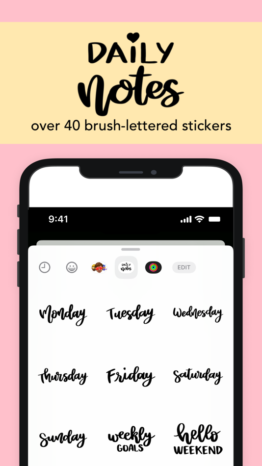 Daily Notes Stickers (iOS) 由: Anna Marie Ignacio Daily Notes Stickers (iOS) 由: Anna Marie Ignacio