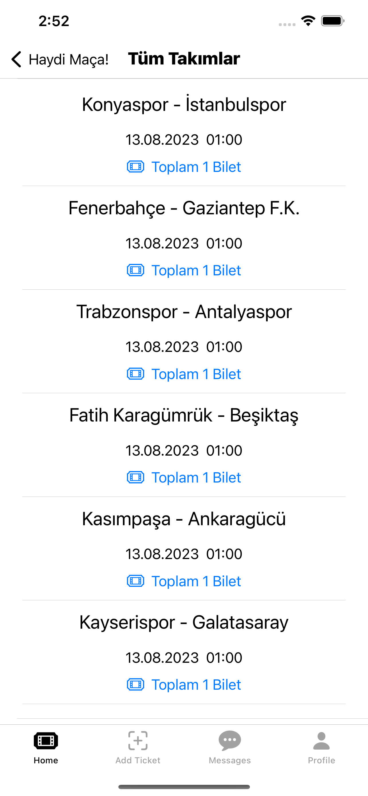 Maç Bileti Al Sat, Haydi Maça!