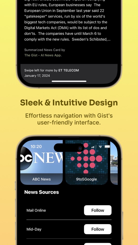 #3. The Gist - Summarized News (iOS) โดย: Gist Technologies Inc.