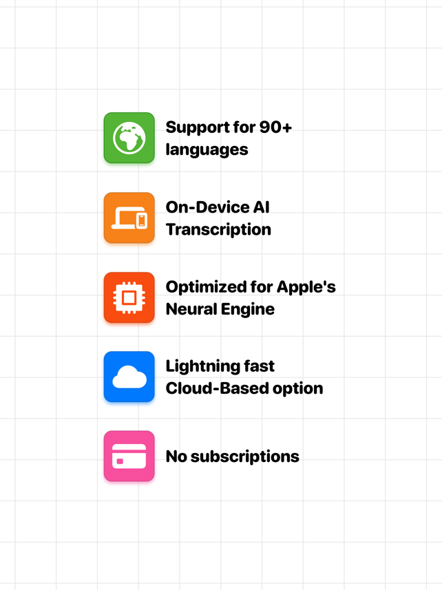 Transcribe ~ Speech to Text Screenshot