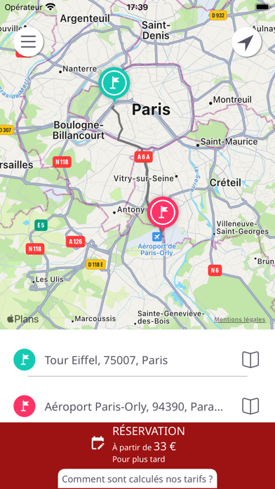 TAXI AZR VTC BORDEAUX Screenshot 1 - AppWisp.com TAXI AZR VTC BORDEAUX Screenshot 1 - AppWisp.com