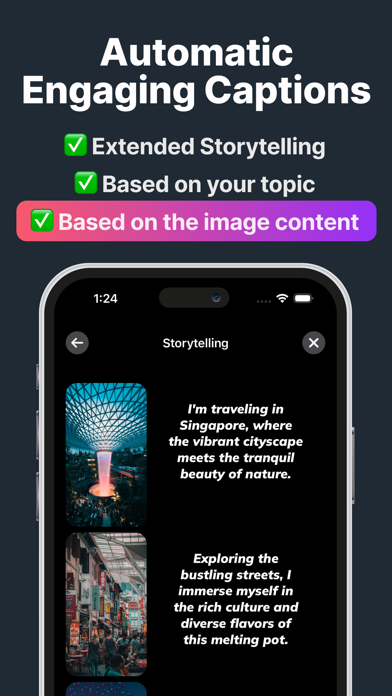 Storytell: AI for Instagram Screenshot