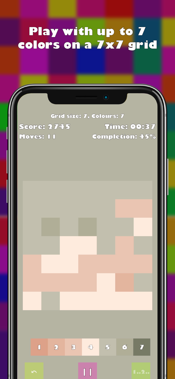 Rainbow Grid Logic Game