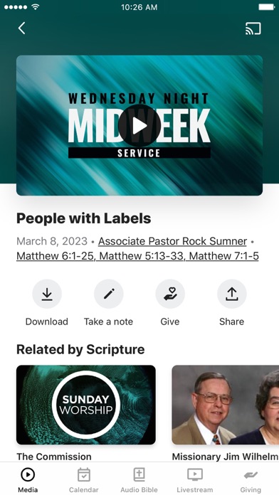 Gospel Baptist Church Screenshot