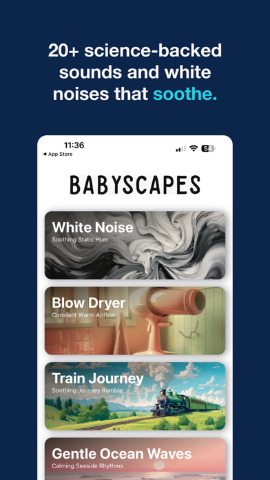 Screenshot #1 pour Babyscapes - Soothing noises