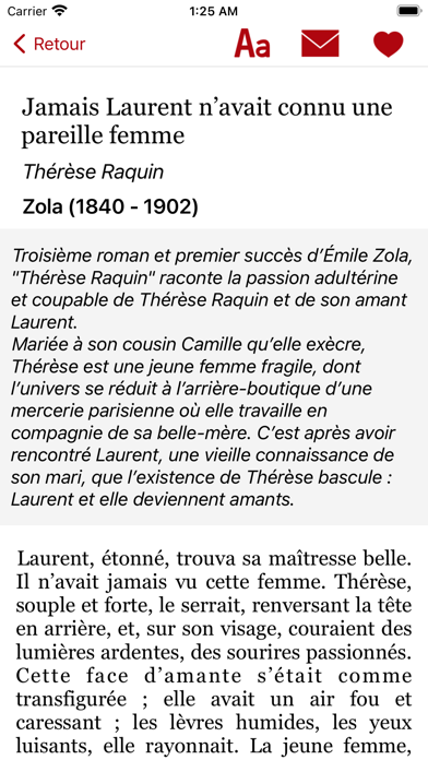 Screenshot #2 pour Un Texte Un Eros