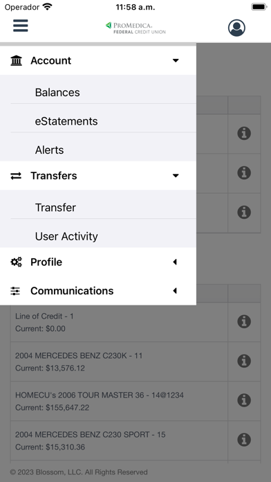 ProMedica FCU Screenshot
