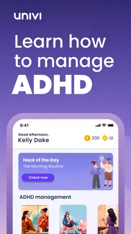 Game screenshot Univi: Courses to manage ADHD mod apk