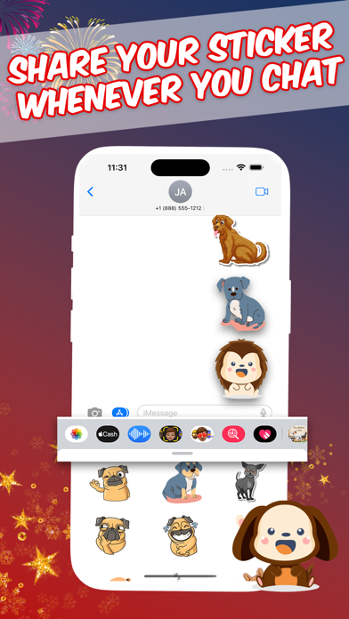 DogEmoji Love Stickers Screenshot