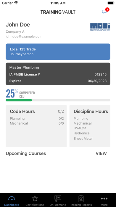 Training Vault Screenshot