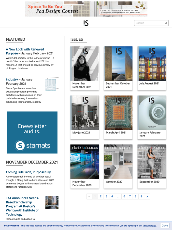 Interiors and Sources Magazine