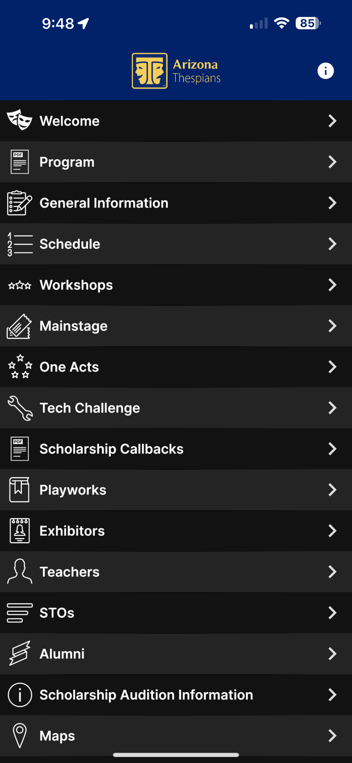 Arizona Thespians Events