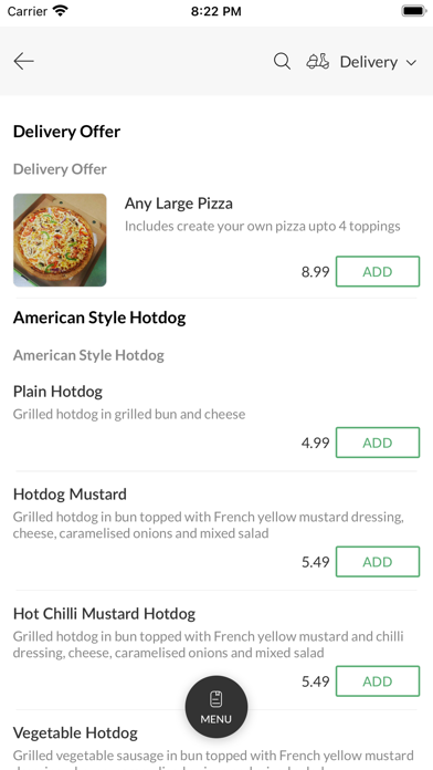 Perfect Pizza Havant, Screenshot