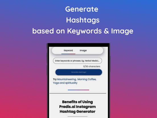 AI Hashatg Generator by Predis iPad screenshot 4 - Productivity app