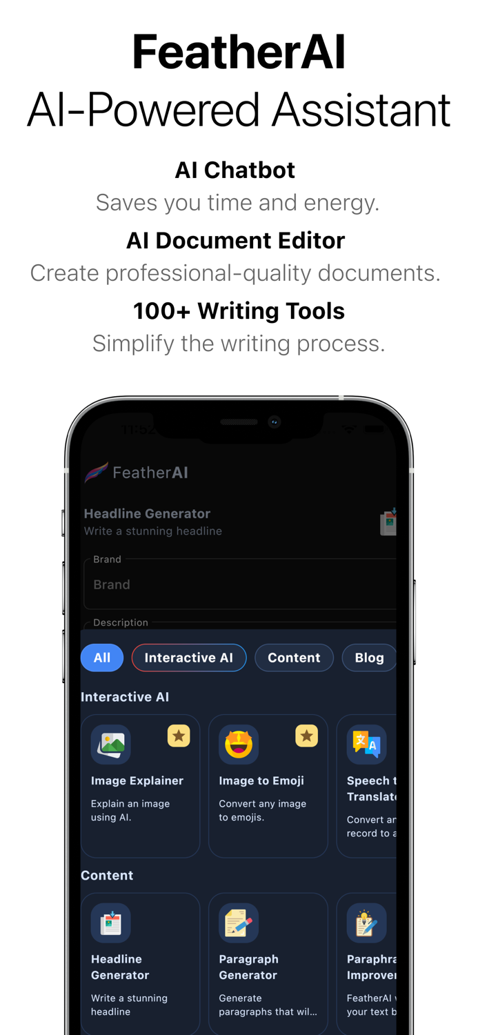 Feather AI Writer AI Chat Bot