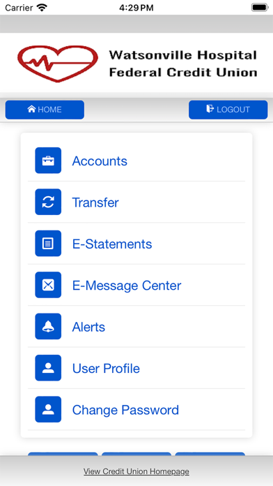 Watsonville Hospital FCU Screenshot