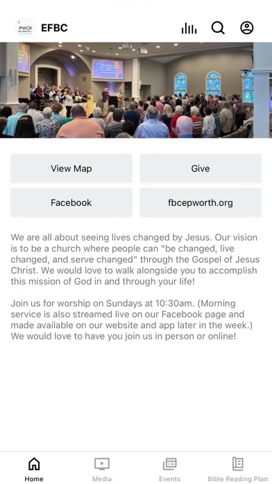Epworth First Baptist Church Screenshot