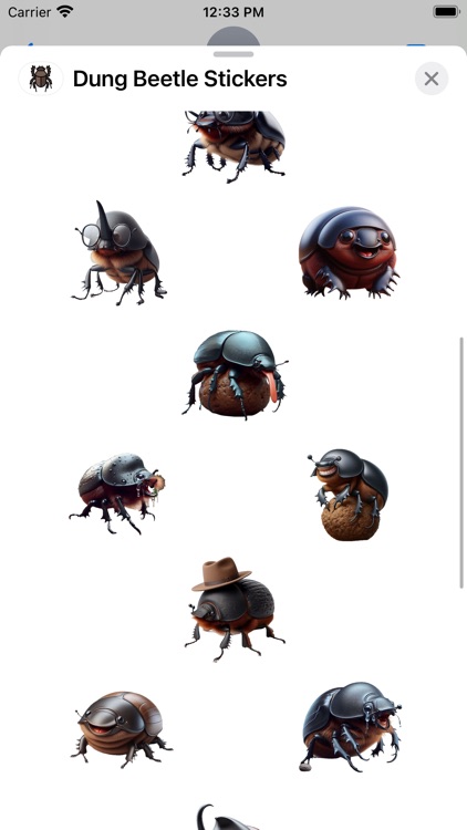 Dung Beetle Stickers
