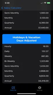 salary calculator: simple iphone screenshot 4