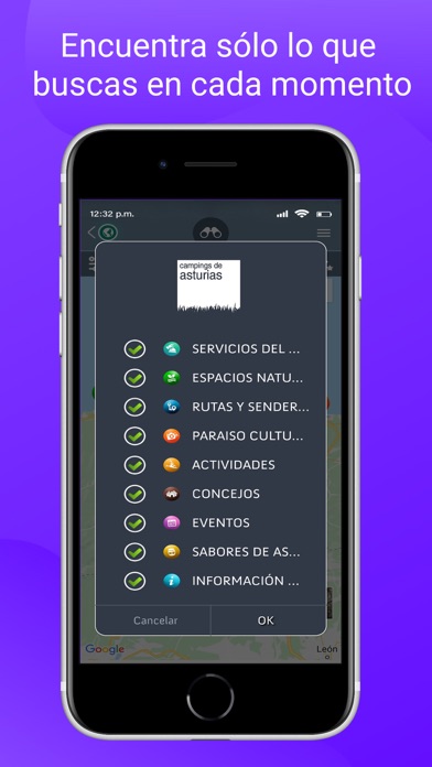 Campings de Asturias Screenshot