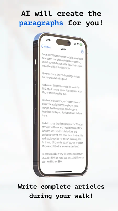 Whisper Memos - Speech to text screenshot 4 of 4