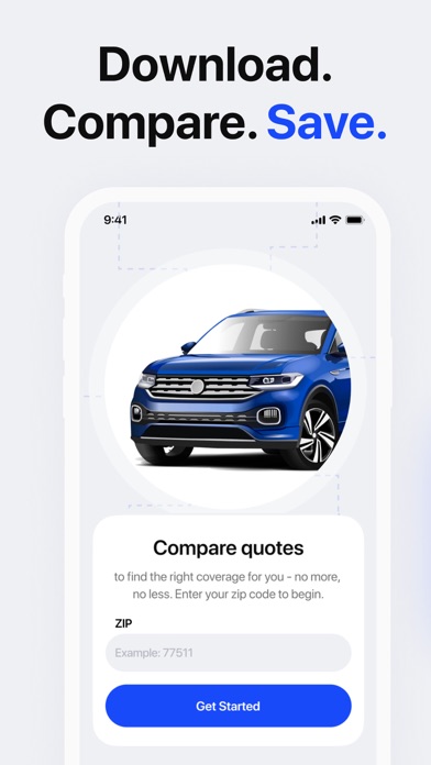 Car Insurance Quotes: Thrifty Screenshot