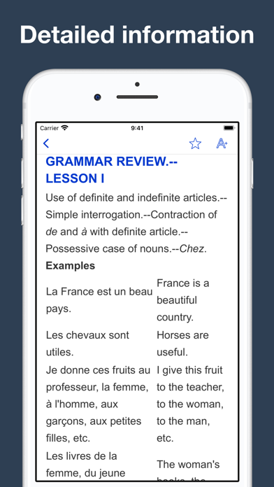 Screenshot #3 pour French Grammar and Vocabulary