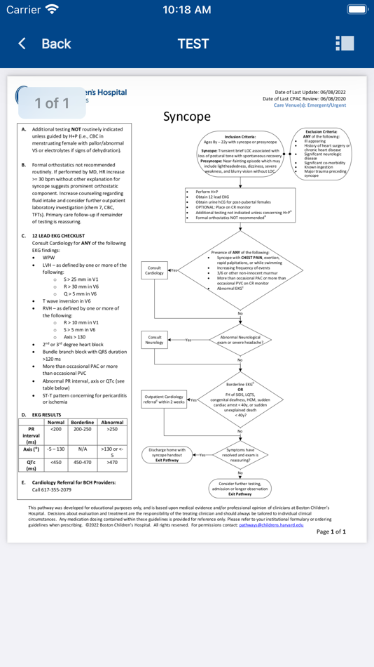 #6. BCH Clinical Pathways (iOS) 由: Boston Children's Hospital