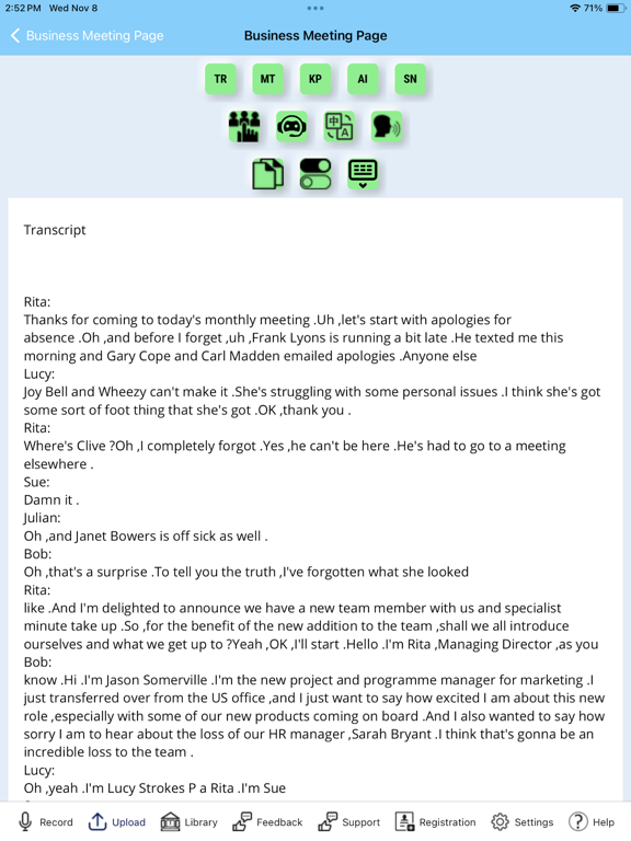 Laconic Meeting iPad screenshot 4 - Business app
