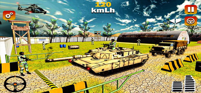 Army Tank Parking Tank Game