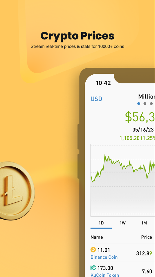 #3. Crypto Tracker by BitScreener (iOS) 由: BITSCREENER PTE. LTD.