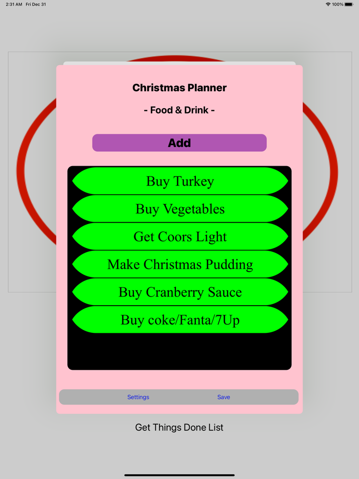 MightyTick Christmas Planner