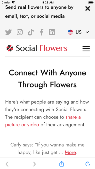 Social Flowers Screenshot