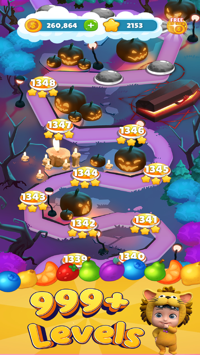 Fruit and Food Puzzle Saga