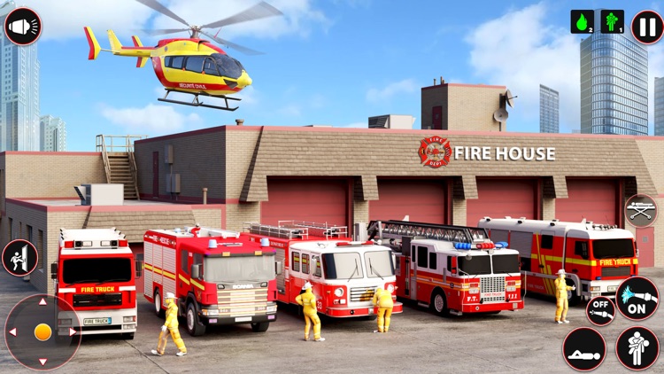 Firefighter Truck Games 3D screenshot-5