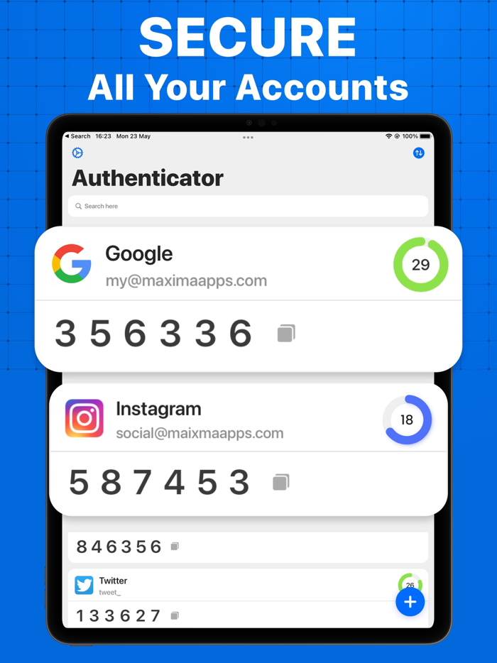 Authenticator app - 2FA MFA