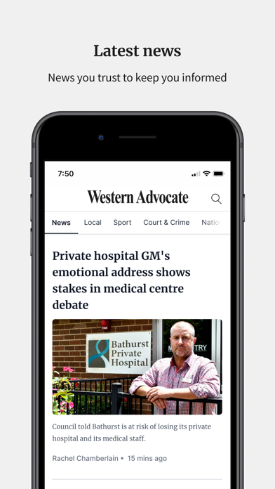 Western Advocate Screenshot