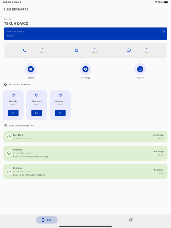 Screenshot #5 pour Blue Recharge