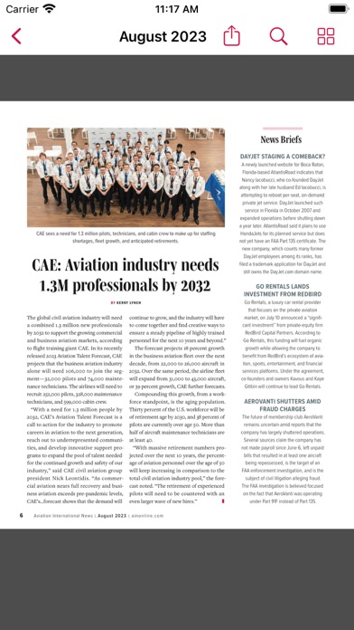 Aviation International News Screenshot