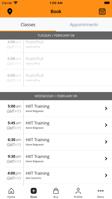 G3 Fitness Centre Screenshot