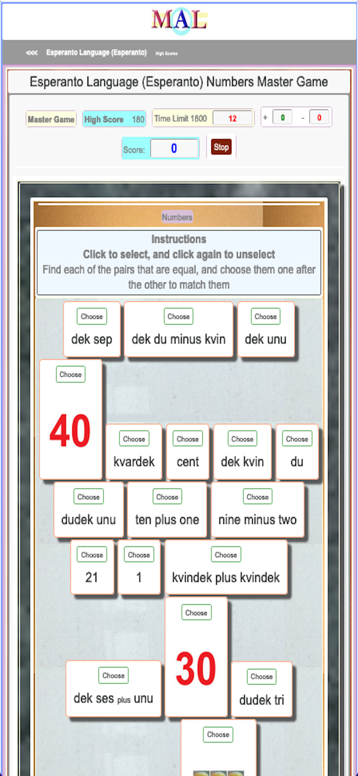 Esperanto M(A)L