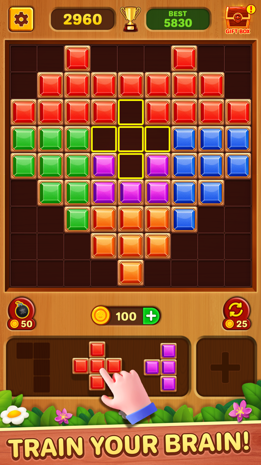 #3. Wood Block Game - Wood Puzzle (iOS) By: Bhavana Ponkiya