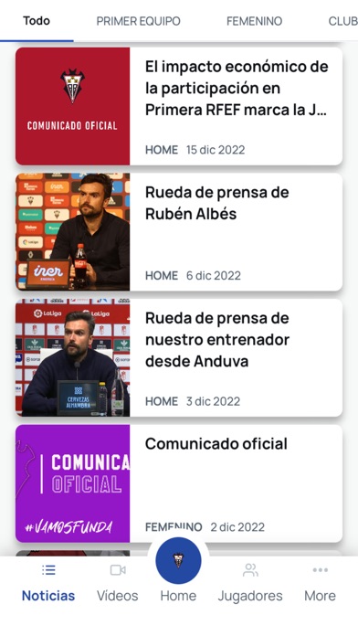 Albacete Balompié Official Screenshot